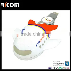 Fashionable Gifts Custom Logo Usb Wired Airplane Computer Mouse thumbnail-5