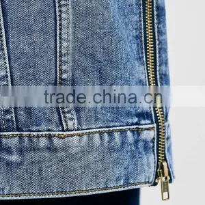 MEN'S MID WASH ZIP DETAIL DENIM WESTERN JACKET thumbnail-4