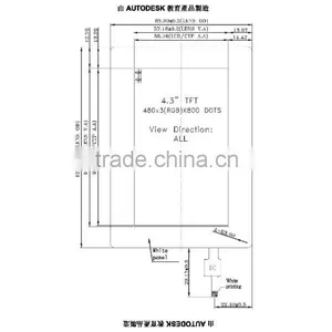 PT0434880TC-B101 TFT 480*800 IPS Panel With CTP 4.3 Inch thumbnail-1