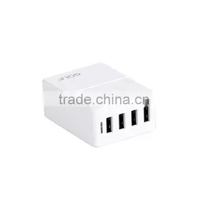 6 A USB Power Adapter Wall Charger 4 Port With Foldable US EU Plug thumbnail-4