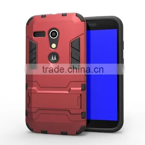 Wholesales Iron-Bear Rugged Hybrid Stand Shockproof Phone Case Cover For Motorola Moto G thumbnail-5