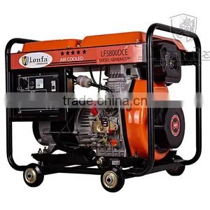 China Supplier (Lonfa) 3KW/4KVA/5KVA 220V Air Cooled Diesel Generator With Good Price thumbnail-1