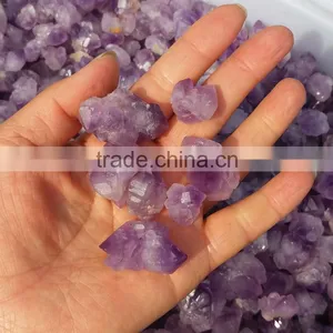 Wholesale Beautiful Quartz Crystal Amethyst Gravel Crystal Macadam for Carving thumbnail-1