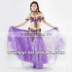 Wholesale Cheap Belly Dancewear Belly Dance Clothing,belly Dance Gypsy Skirt (QC0328) thumbnail-1