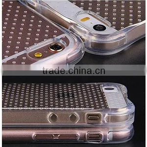 C&T Clear TPU Gel Rubber Dotted Buffer Protective Case Cover for IPhone SE Quality Choice thumbnail-3