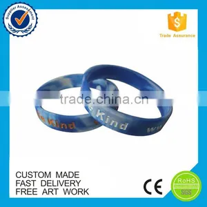 Cheap Custom Logo Silicone Rubber Wristbands thumbnail-1
