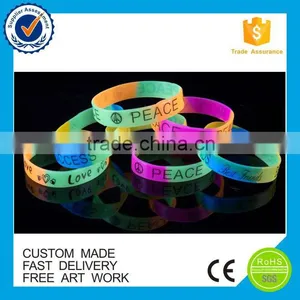 Customized Candy Color Cheap Silicone Blank Wristband thumbnail-2