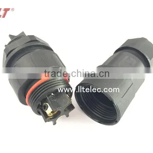 High Voltage 3 Contacts Screw Terminal Waterproof Panel Mount Connector thumbnail-3