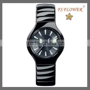 High Quality Men's Luminous Dial Quartz Ceramic Watch thumbnail-1