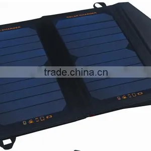 High Quality 12W Foldable Flexible Portable Solar Charger thumbnail-4