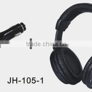 New Hot Selling In-car Wireless Audio System Headphones With FM Transmitter Charger and Mount for Ipad/iphone JH-105-1 thumbnail-1