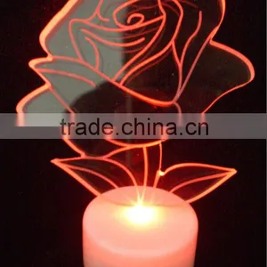 Led Gift Night Light Rose Flower Shape,led Table Light,led Christmas Gift Light thumbnail-1