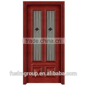 Latest Design Wooden Door Interior Door With Nice Glasses thumbnail-1