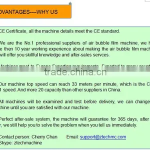 ZTECH-1800 Two Screw Extruder 5 Layers Air Bubble Film Machine thumbnail-4