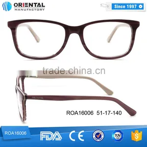 Textured Acetate Glasses Pure Color in Middle Commercial Eyewear Frame thumbnail-1