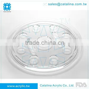 Acrylic Christmas & Wedding Decoration Catering Equipment Plastic Wine Serving Tray thumbnail-4