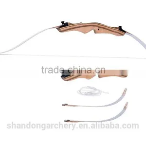 Youth Beginner Archery Wooden Takedown Recurve Bow for Shooting thumbnail-3