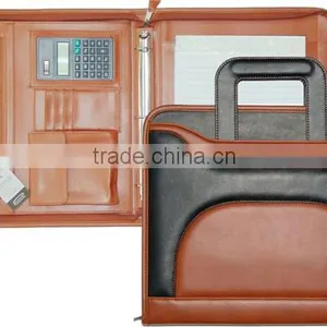 Boshiho Document Holder With Calculator Portfolio Zip pu thumbnail-2