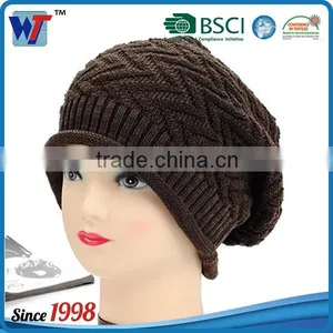 High Quality Pom Pom Cheap Custom Winter Hat Knitted Beanie Knitted Hat thumbnail-5