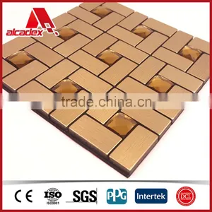 Decorative Handmade Aluminum Ceramic Silver Mosaic for Wall thumbnail-2