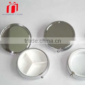 Metal Round Pill Box/pill Container/pill Case thumbnail-2