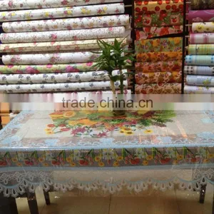 2015 Newest Transparent Printed All-in-one Furits Pvc Table Cloth Piece/roll thumbnail-1