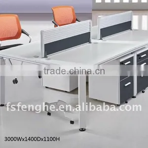 Standard Office Cubicle Size Long Table Workstations thumbnail-1