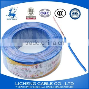 High Quality China Manufacturer Blue House Wiring Copper Core PVC Insulated Flexible Wire and Cable -BVR(50mm2) thumbnail-5