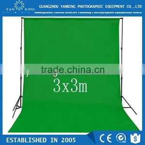 Factory Supply Photography Equipment 3x3m Pure Cotton Green Screen Muslin Background Fabric Backdrop thumbnail-1