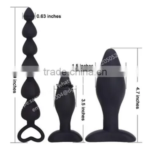 Silicone Anal Beads of 6 Beads,3 Sex Toys for Anal Masturbation and Expansion thumbnail-3
