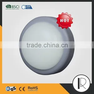 18W LED White Black Grey Round Surface Mounted Bulkhead Lamp thumbnail-3