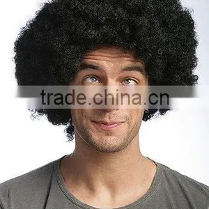 Football/Soccer Fans Wig, Party Wig, Curly African Wigs, Cosplay Wig thumbnail-1