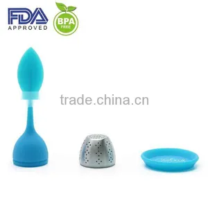 Colorful Infusion Tea Bag/leaf Shaped Silicone Tea Infuser/tea Infuser Silicone thumbnail-4
