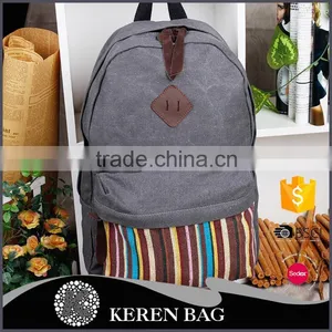 2016 Newest Product Canvas Backpack Wholesale in China Customization Accepted thumbnail-1