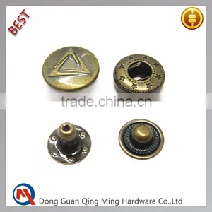 High Quality Custom Logo Press Metal Snap Button For Handbag thumbnail-1