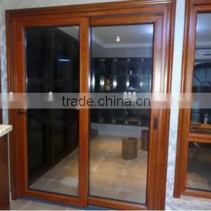 China Top Grade Hot Sale Aluminum Wood Composite Doors thumbnail-5