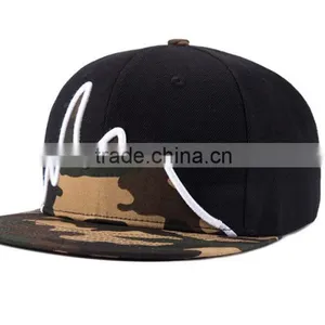 Flat Brim Blank Trucker Cap Fashion Custom Snapback Hat thumbnail-3