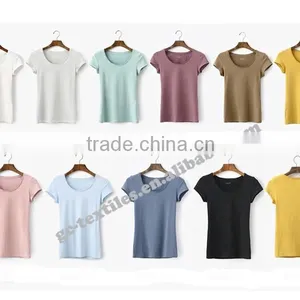 Women's Cotton/Spandex O-neck Short Sleeve White Underwear thumbnail-2