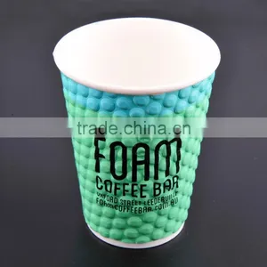 Low Price Disposable Fancy Embossed Cup for Hot Drinking thumbnail-3
