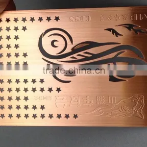 High Quality Copper Metal Card Cutting Metal Business Card With Unique Design thumbnail-4