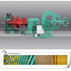 3 Strands Twisted Plastic PP Rope Making Machine For Sale / M :0086 15163879588 Email:alice@ropeking.com thumbnail-4