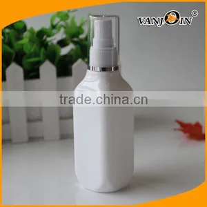 Square Shape 120ml 4oz White Plastic Spray Bottle With Fine Mist Spray thumbnail-1