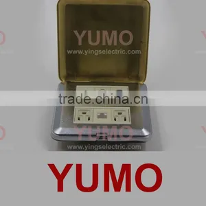 HGD-5T YUMO Spring Style Aluminum Alloy Floor Socket (IP55 ) thumbnail-1