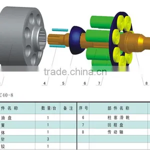 PC200-2 Excavator Main Pump Parts thumbnail-2