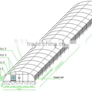 Hot Sale New Tunnel Type Mushroom Shed thumbnail-1