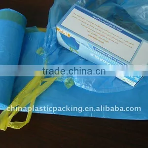 HDPE/LDPE Daily Drawstring Garbage Bags in Roll thumbnail-2