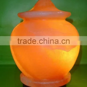Rock Salt Crafted Lamp thumbnail-1