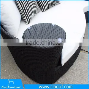 Modern Hotel Water Resistant Synthetic Rattan Daybed / Outdoor Daybed thumbnail-4