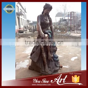Sexy Female and Snake Bronze Sculpture thumbnail-2