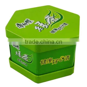 Octagon Shape Coffee Tin Can thumbnail-1